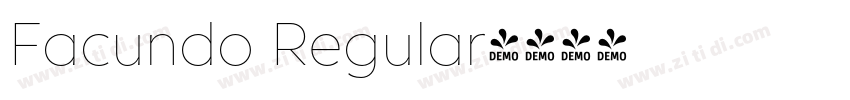 Facundo Regular字体转换